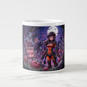 Halloween-zombies "Trick or Treat" delar ut hjärno Jumbo Mugg