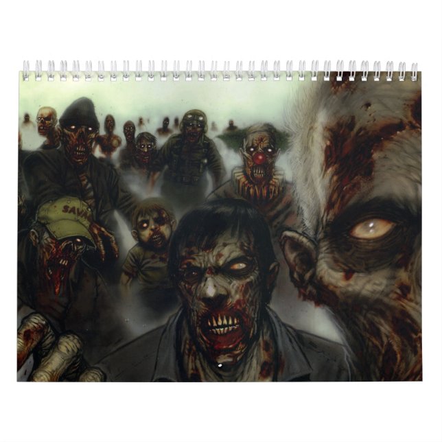 Halloween Zombieskalender Kalender (Omslag)