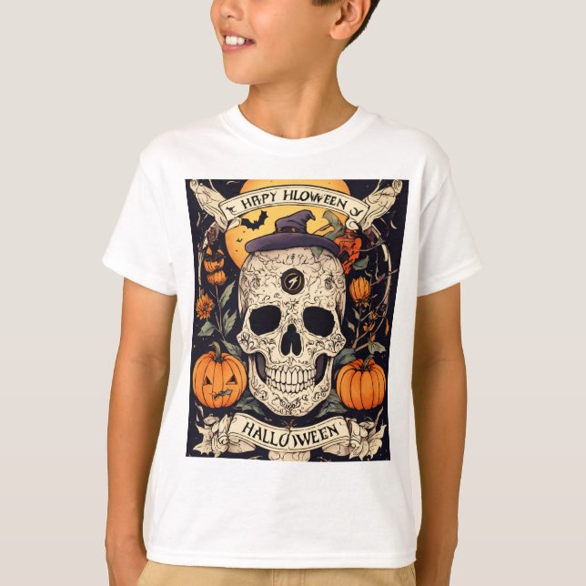 Halloween Zon Tshirt T Shirt (Framsida)