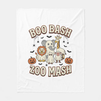 Halloween Zoo Boo Bash Funny Animal Party_1 Fleecefilt