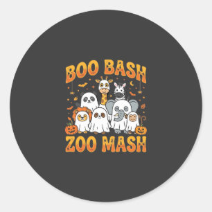 Halloween Zoo Djur Boo Bash Zoo Mash_1 Runt Klistermärke