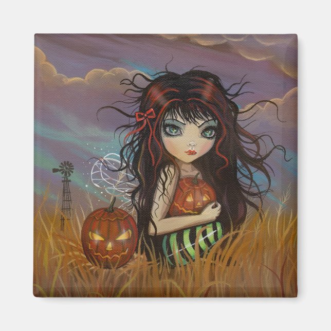 Halloweenälva Dekorativ Magnet (Framsidan)