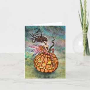 Halloweenälva från Pixie of Halloween Fairy Art av Kort