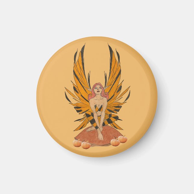 Halloweenälva Magnet (Framsidan)