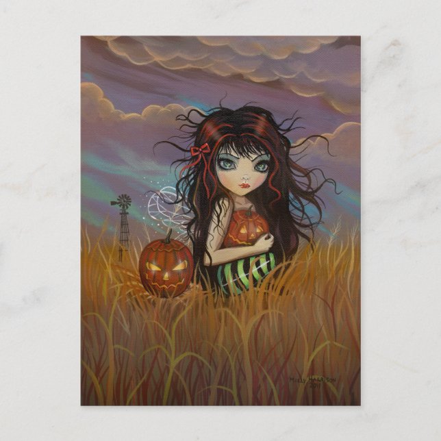 Halloweenälvans vykort (Framsida)