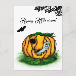 Halloweenandanen, Fladdermus, Spöke och Spindel Vykort