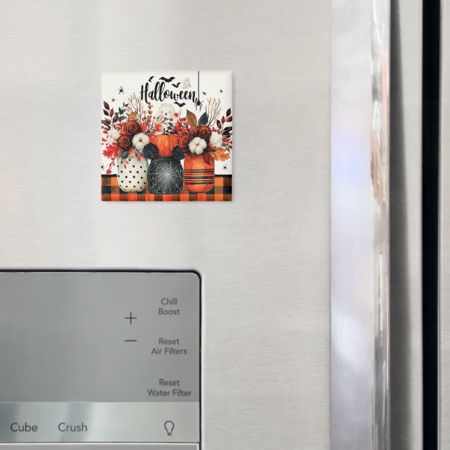 Halloweenarrangemang med pumpor magnet (In Situ (Fridge))