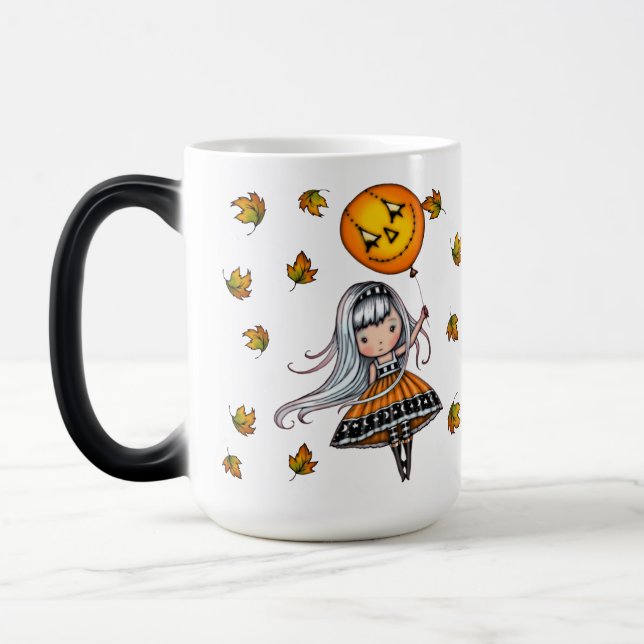 Halloweenballongen Söt Magisk Mugg (Vänster)