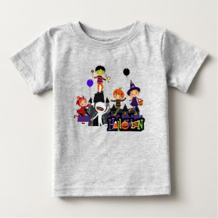 Halloweenbarn i kostym småbarn t shirt