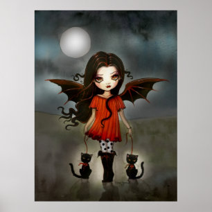 Halloweenbarn Söt vampyr Affisch