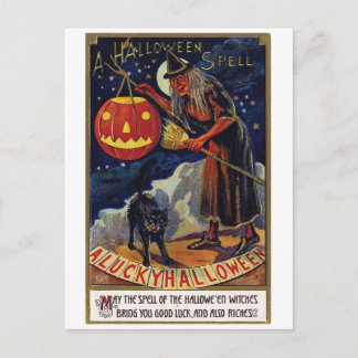 Halloweenbesvärjelse Vykort