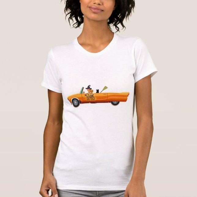 halloweenbil t shirt (Framsida)