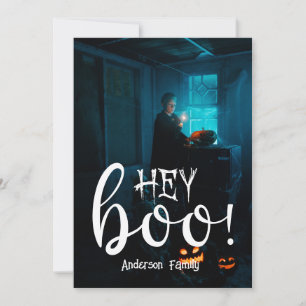 Halloweenbild Hej Boo! Julkort