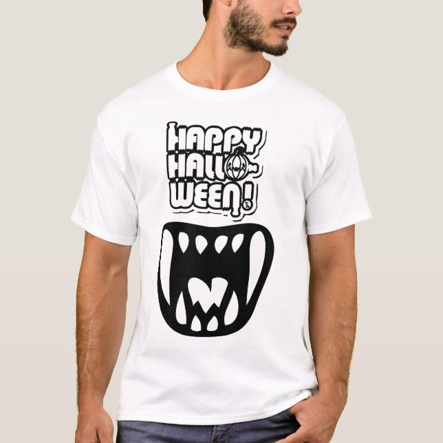 Halloweenfangs T Shirt (Framsida)