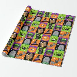 Halloweenfärger Presentpapper