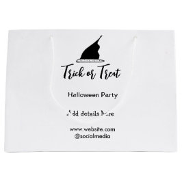 Halloweenfest eller bus eller godis svarta hattdet