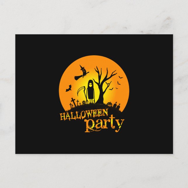 Halloweenfest Födelsedag Vykort (Framsida)