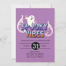 Halloweenfest Ghost Spöklig Stämning Födelsedag Li