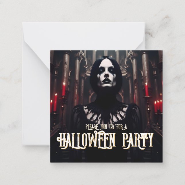 Halloweenfest – Gotisk Mörk Inbjudan (Framsida)