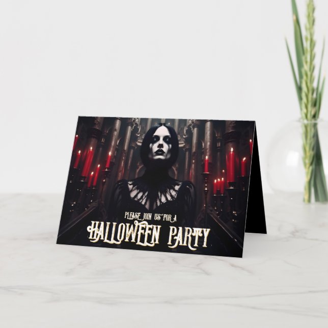 Halloweenfest – Gotisk Mörk Inbjudan (Framsida)