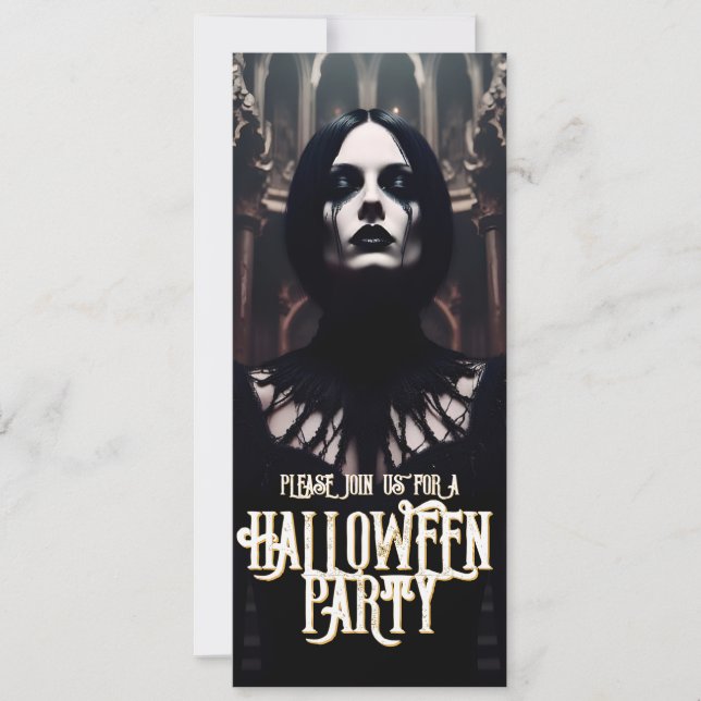 Halloweenfest – Gotisk Mörk Inbjudan (Framsida)