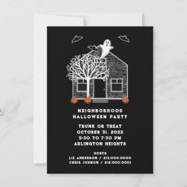 Halloweenfest i Grannskapet Inbjudningar