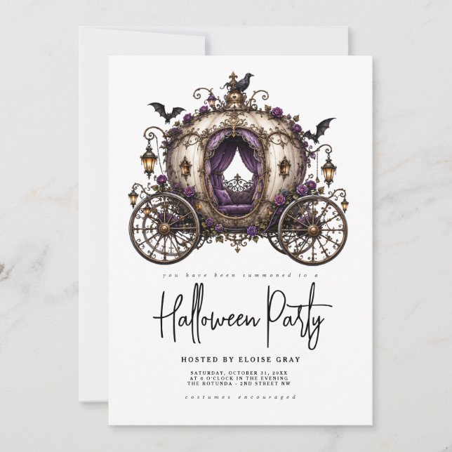 Halloweenfest Inbjudan (Framsida)