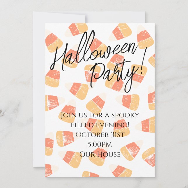 Halloweenfest Inbjudan  (Framsida)