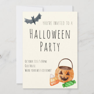Halloweenfest Inbjudan