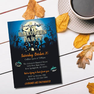 Halloweenfest inbjudan