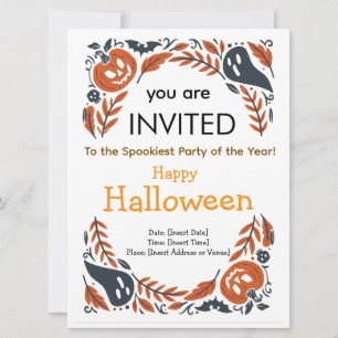 Halloweenfest Inbjudan