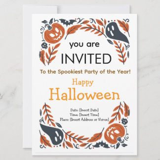 Halloweenfest Inbjudan