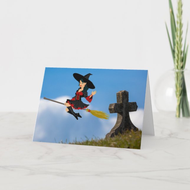 Halloweenfest Inbjudan. Kort (Framsida)