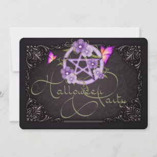 Halloweenfest Inbjudan Pentagram 1