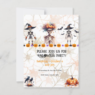 Halloweenfest Inbjudan – Skräckfylld fest