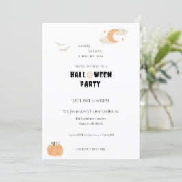 Halloweenfest inbjudningar