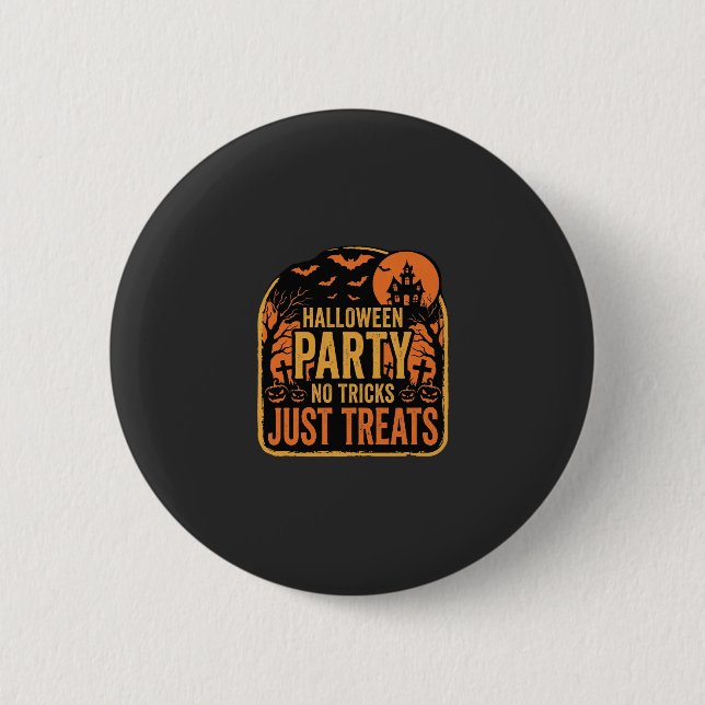 Halloweenfest Inga Bus Unga Gods Design_1 Knapp (Framsida)