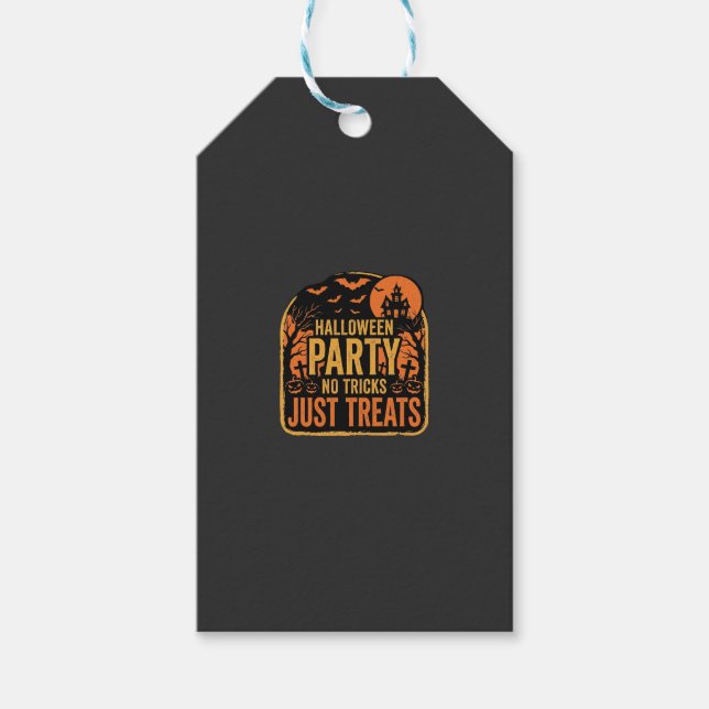Halloweenfest Inga Bus Ungefär Godis Design_1 Presentetikett (Framsidan)