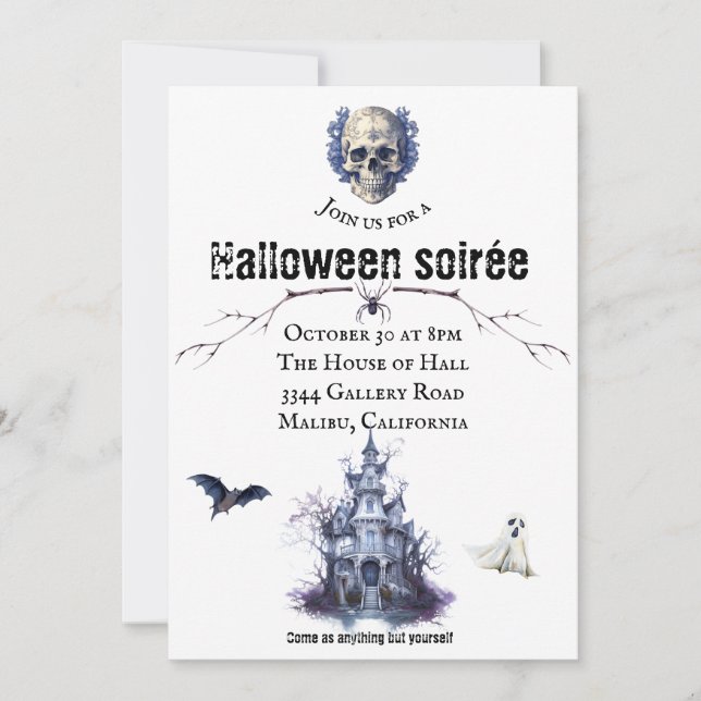 Halloweenfest Invitation Inbjudningar (Framsida)