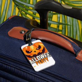 Halloweenfest – Jack-o'-lantern-design Bagagebricka