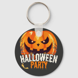 Halloweenfest – Jack-o'-lantern-design Nyckelring