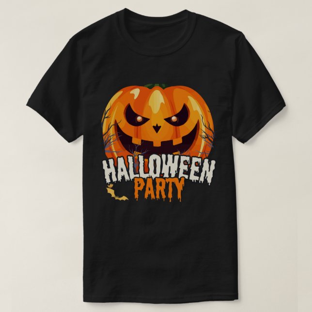 Halloweenfest – Jack-o'-lantern-design T Shirt (Design framsida)
