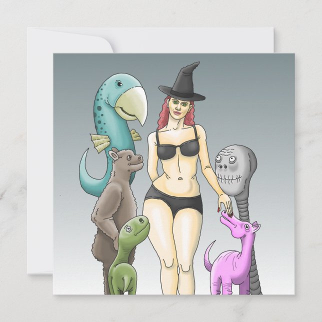 Halloweenfest Kom som du är Inbjudningar (Framsida)