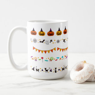 Halloweenfest med spöklik utsmyckning kaffemugg