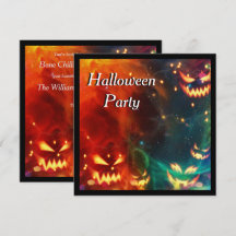 Halloweenfest med spökpumpor