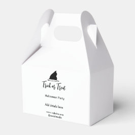 Halloweenfest med svarta hattar detaljer w presentaskar