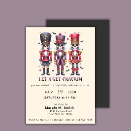 Halloweenfest nötknäppare Halloween jul Inbjudningar