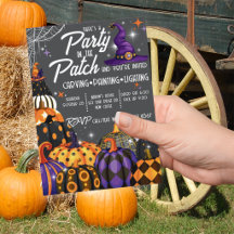 Halloweenfest på Pumpafältet Inbjudan