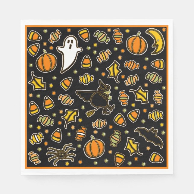 Halloweenfest Pappersservett (Framsidan)