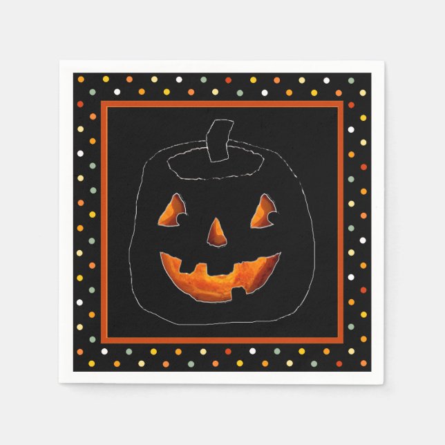 Halloweenfest Pappersservett (Framsidan)